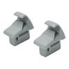 2Pcs Car Sun Visor Holder Clip Grey For Mitsubishi Lancer Outlander Sport ASX