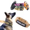Collier tactique pour chien policier, accessoire robuste pour animaux de compagnie, idéal pour les chiens de taille moyenne et grande, les malinois belges, les rottwellers