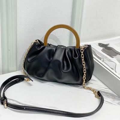 Niche Bag Women's New Trendy Shoulder Armpit Bag High-end Sense Versatile Crossbody Pleated Cloud Bag Tide