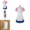 Dangan Ronpa 2 Mikan Tsumiki Pink White Uniform Suit Costume