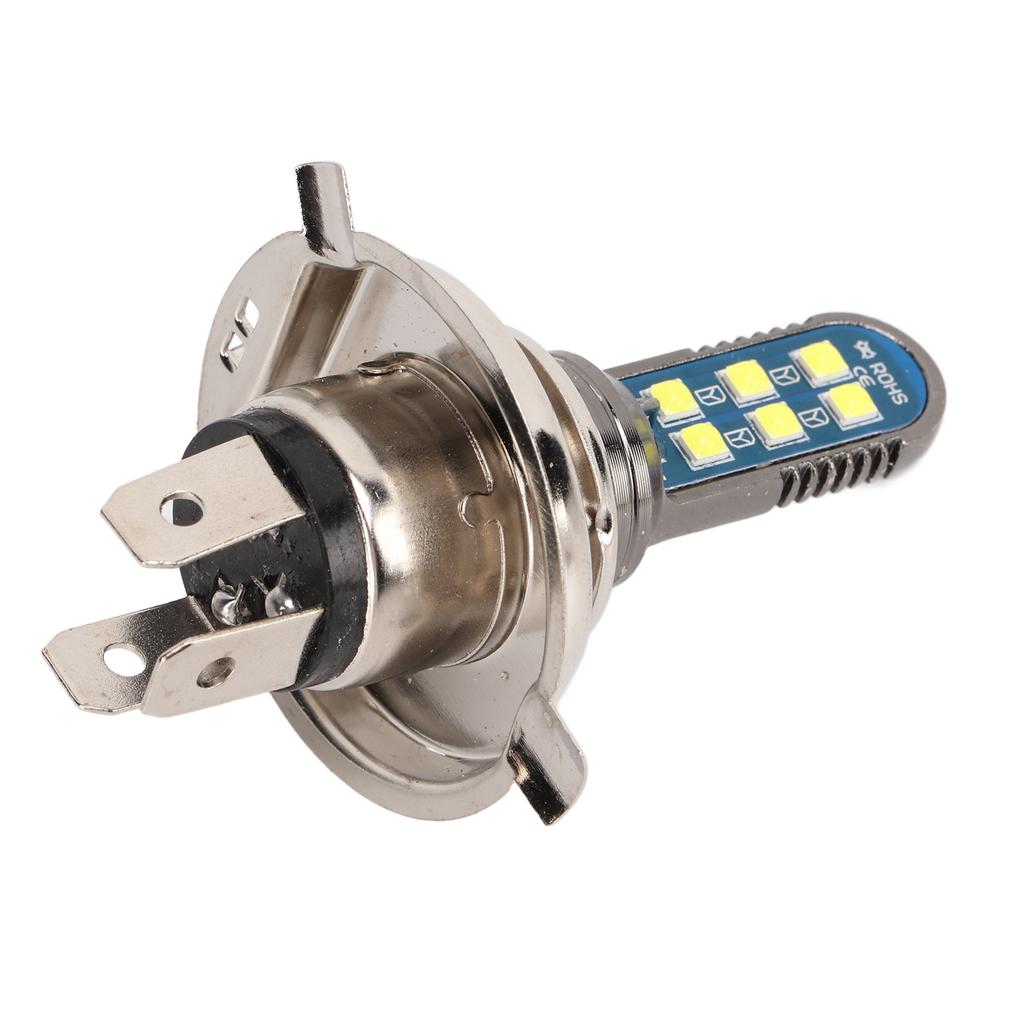 12LED H4 LED Headlight Motorcycle Electric Vehicle 3 Claw Motorcycle Front Lamp IP68 1080LM 6000K