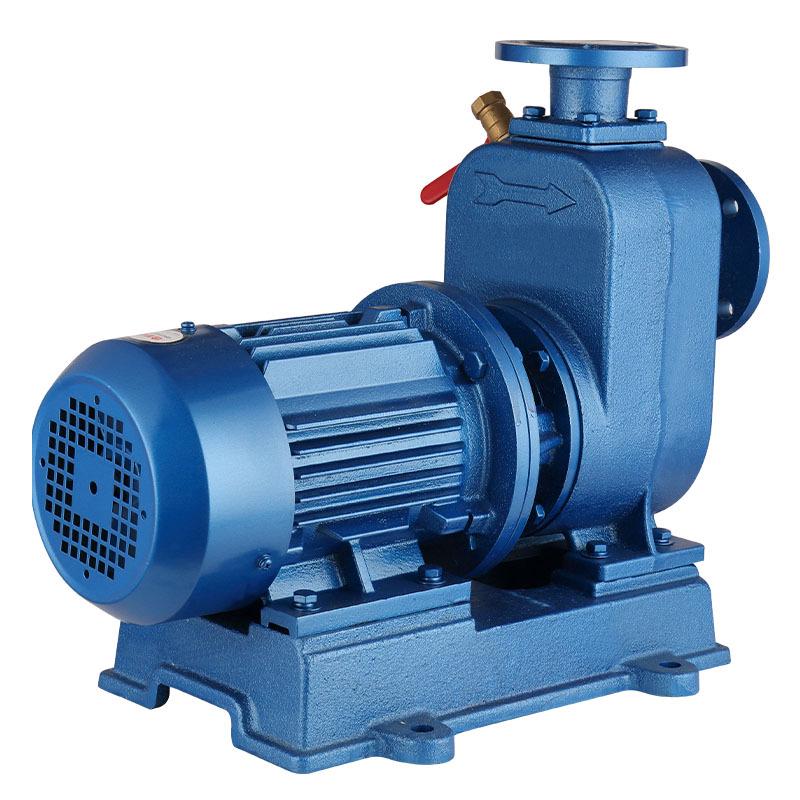 ZW High-Flow Horizontal Sewage Pump: Direct-Coupled, Industrial Three-Phase, Non-Clogging, Self-Priming Centrifugal Discharge Pump