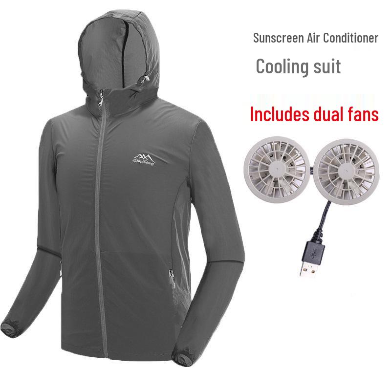 Summer Cooling Couple's Clothing: Lightweight, Air-Conditioned Skin-Friendly Jackets and Vests for Men and Women - Trendy Korean Style.