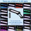 USB Aquarium Light Adjustable LED Waterproof Clip-on Lamp with Remote Control Aquatic Plant Lighting Light For Fish Tank