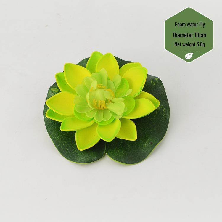 Artificial Lotus Leaf & Lotus Flower Pond Decorations for Fish Tanks & Living Rooms