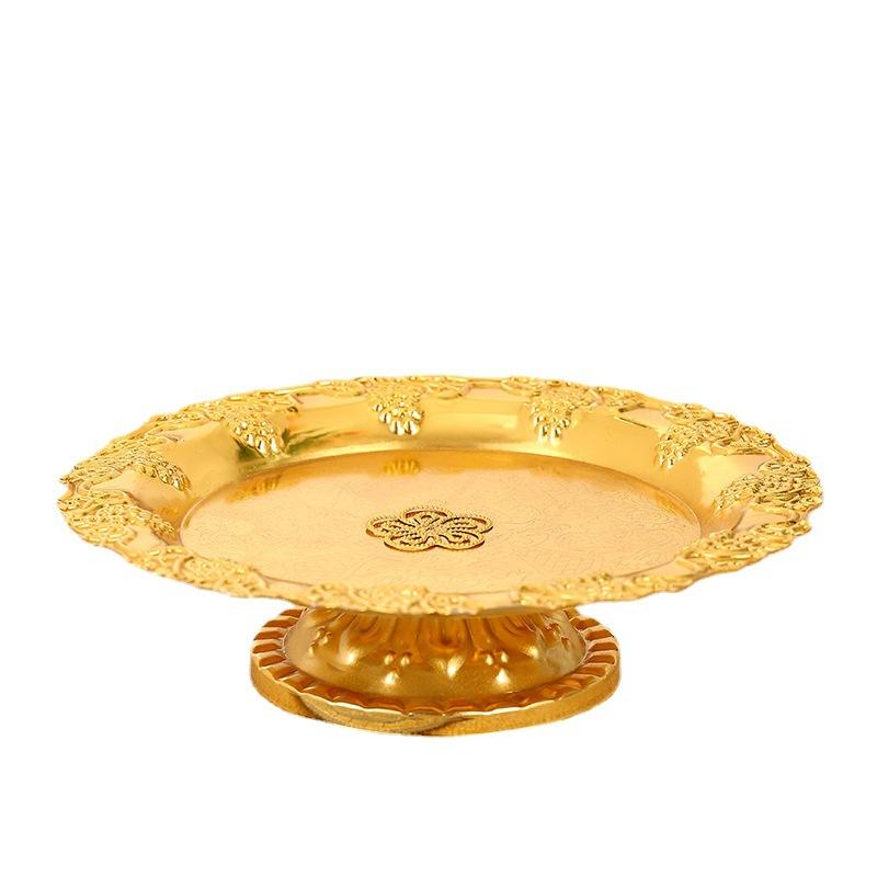 High-End Dessert Table Birthday Cake Tray Wedding Party Tray Small Swing Plate Fruit Dish Home Decoration