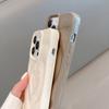 INS Glänzende Liebesherz Handyhülle Für iPhone 16 Plus 15 14 13 12 11 Pro Max Niedlich Mode 3D Wellenmuster Bumper Stoßfeste Hülle