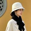 Weiche Filz Winter Wollmütze Warme Fleece Vintage Fedora Kappe Elegante Fischerhut Kappe Lässige Party