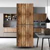 3d Wood Sticker On The Fridge Vinyl Refrigerator Sticker Door Cover Full Self-adhesive Wallpaper Freezer Decor Film Custom Decal