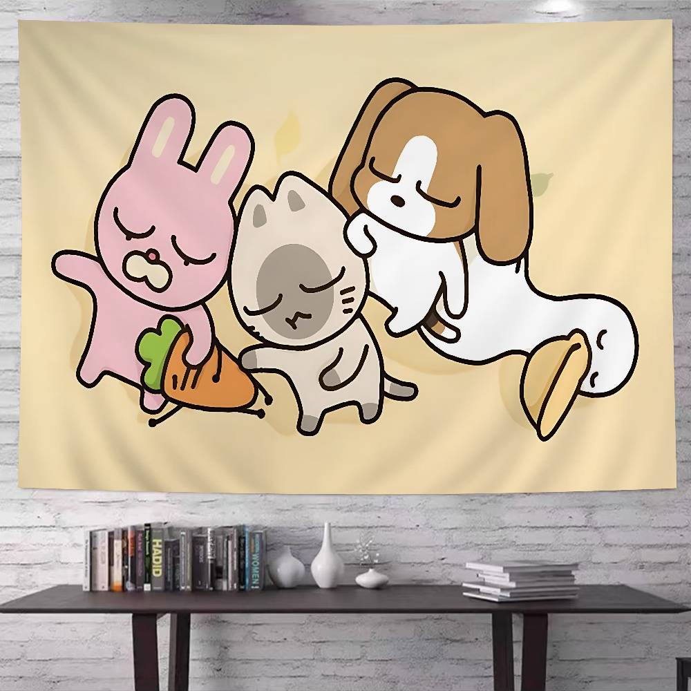 Funny-Siam-LippuS-Meme Hanging Bohemian Tapestry Bohemian Wall Tapestries Mandala Kawaii Room Decor