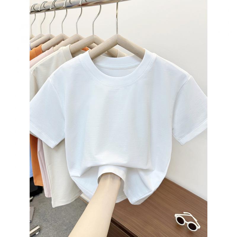 Kids 230g Cool T-shirt: Moisture-wicking, Quick-dry, UV Protection, Round Neck, Short Sleeve 120 cm белый