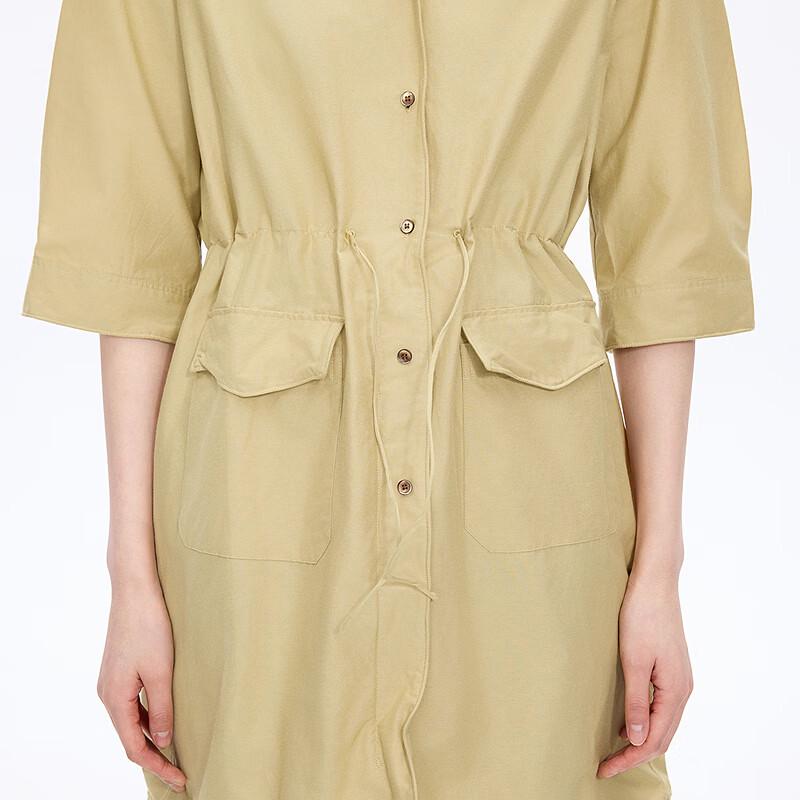JNBY 2026 Summer A-Line Lapel Dress