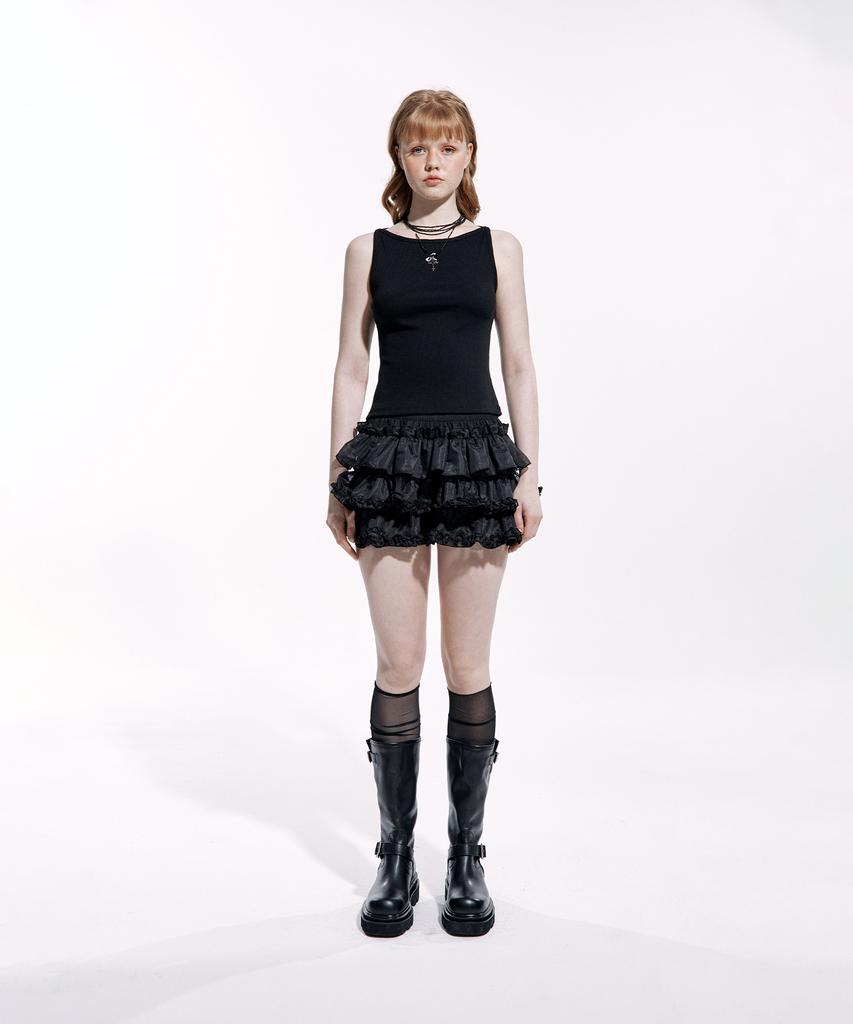 ROUGHNECK Tutu Pants Skirt Black
