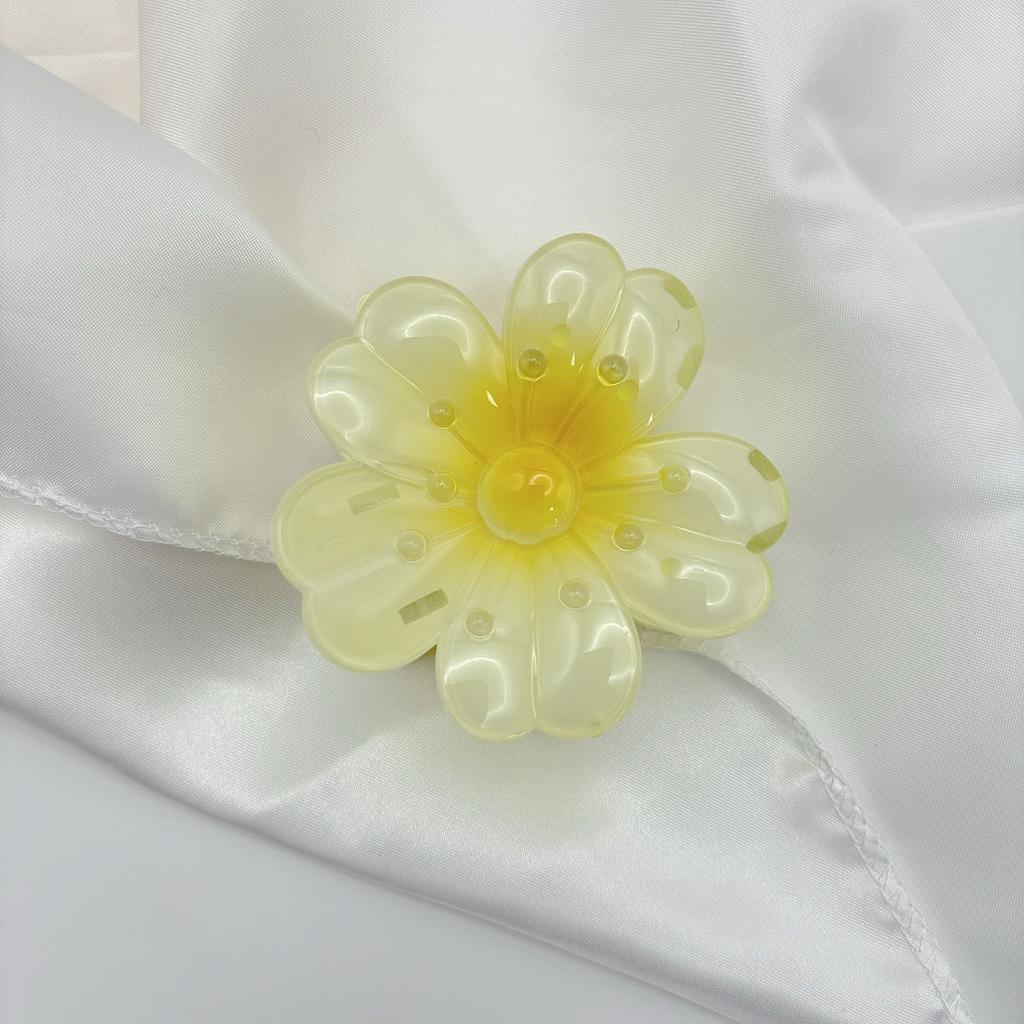 8cm Gradient Flower Hair Clip Women Korean Sweet Hair Claws Crab Clamp Barrettes Girl Hawaiian Headwear Accessories