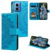 For Motorola Moto G45 5G/G34 5G Phone Case Mandala Flower Stand PU Leather Cover Wallet