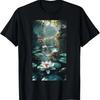 Pond Blooming Lilies Lotus Flower Nature Lover T-Shirt