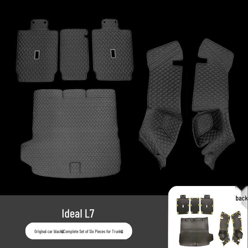 Ideal L7 Bagaj Paspası: Araba İçi için Tam Çevre Arka Bagaj Paspası, Orijinal Araba Rengine Uygun