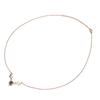 Titanium Steel Necklace Colorfast Exquisite Cutting Bright Gold Pendant Chain Necklace for Women Daughter Lover