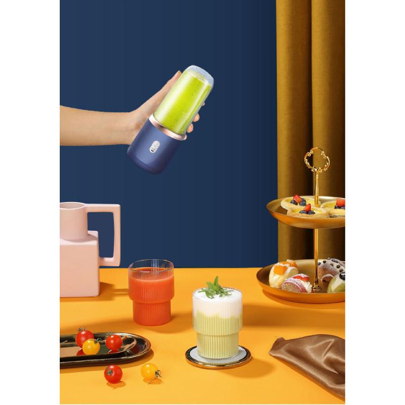 Usb Rechargeable Juicing Bottle With Blade Heads For Travel And Fitness Enthusiasts
