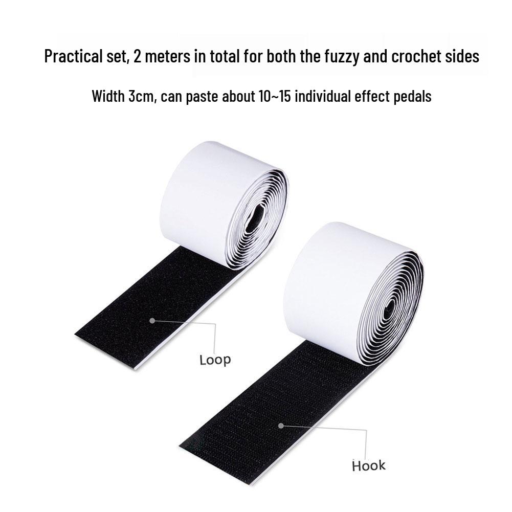 Super Strong Adhesive Velcro Tape for Guitar Pedal Flocking Hook Surface