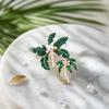 Broșă Trendy din Aliaj cu Palmier Cardigan Pin Versatil Accesoriu la Modă pentru Decorarea Îmbrăcămintei Bijuterie Cadou