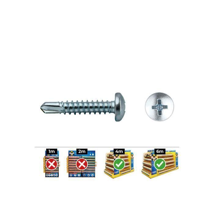 Perceuse - Philips - Din 7504n - 4,8x50 - Zinc - Boîte De 250 Unités