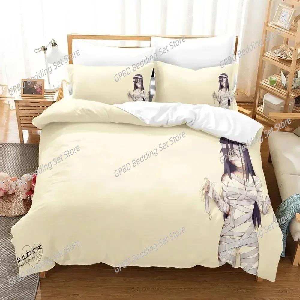 

Mummy Girls Anime Bedding Set Duvet Cover Bed Set Quilt Cover Pillowcase Comforter king Queen Size Boys Adult Bedding Set 70x133cm 2pcs
