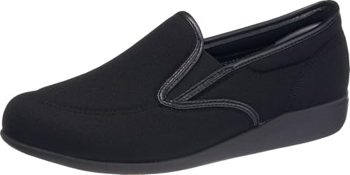 

Asahi Kaiho Shugi Nursing Shoes, Lightweight, Fall Prevention, Rehabilitation, Slip-On, Wide 3E, KHS L172, Women s, Black Stretch, Size 23.5 cm