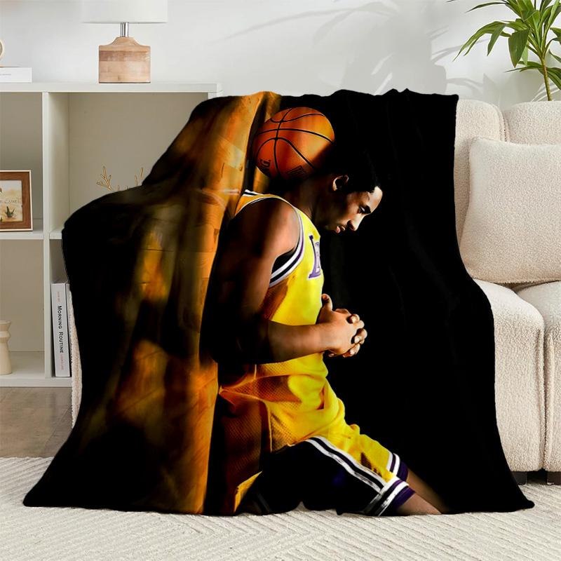 1PC A Basketball Legend Flannel Blanket Gift, Suitable for Both Men And Women, Soft Ideal for Beds And Sofa, Birthday Or Christmas Gift