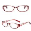 1 PC Hot Fashion Anti-Blue Light Reading Glasses Urltra-Light Eye Protection Women Flowers Elegant Comfortable Eyeglasses