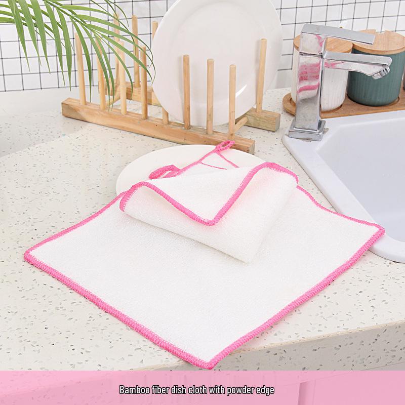Bamboo Fiber Non-stick Kitchen Dishcloth - Oil Removal & Absorbent