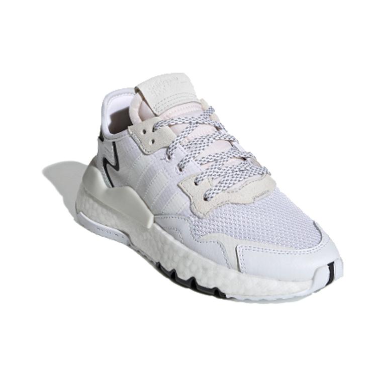 adidas Originals Nite Jogger Niedrige Sports Freizeitschuhe Weiß Braun Jugendliche EE6482