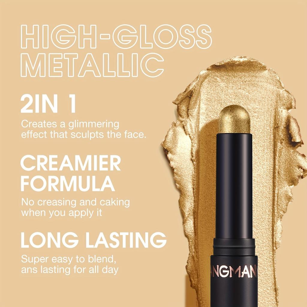 Stick pentru fard de pleoape în 8 culori Cremă rezistentă la apă de lungă durată până la pudră Fard de pleoape cu sclipici Sclipitor Machiaj Fard de pleoape Creion pentru festival de muzică