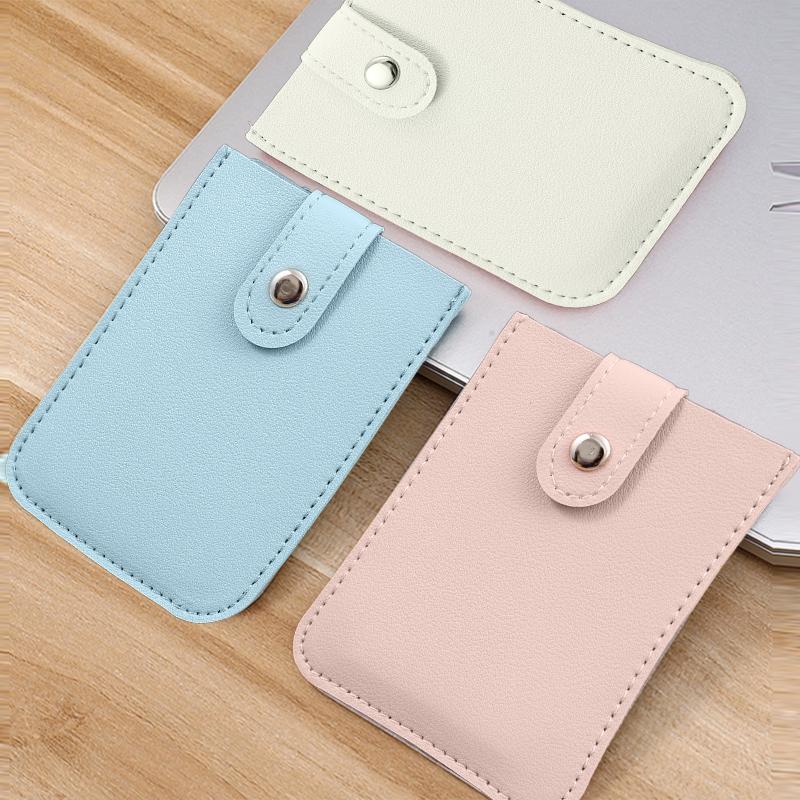 Pu Leather Credit Card Holder Bag 5Pcs Slots Men/Women Wallet Bank Leather Wallets With Money Clip Designer Cardholder