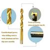 Titanium Coated Drill Bits Set 100 50pcs HSS High Speed Steel Multifunctional Tools for Repair Projects