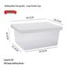 Lego Large Transparent Plastic Storage Box with Lid for Children's Toys & Organization