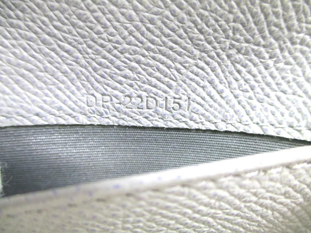 Authentic Salvatore Ferragamo Gancini Light Gray Leather Gold H/W 6Pics Key Chain #a980  Refurbished