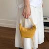 European American Retro Bucket Bags Fashiable Small Tote Bags Premium Solid Color Simple Bags New Niche Frosted Underarm Bags