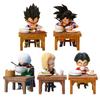 Non-Toxic Dragon Ball Z Figure Vegeta Son Goku Son Gohan Kuririn Android 18 Eating 8Cm Pvc Action Figures Collection Model Toys Gifts
