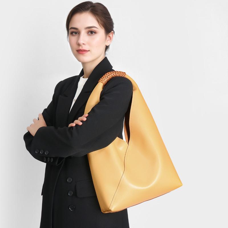 

Large-capacity Genuine Leather Women s Bag Ladies Hand Bag,Shoulder Bag Fashionable Commuting Tote Bag синій