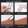 Divider Leather-Compass 4/6/8 Inch Metal-Compass Leather Divider Tool Carbon Steel Scriber for Woodworking Geometry