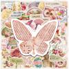 10/25/50pcs Pink Retro Paper Pieces Stickers Graffiti for DIY Scrapbooking Phone Laptop Guitar Travel Luggage Helmet Stationery
