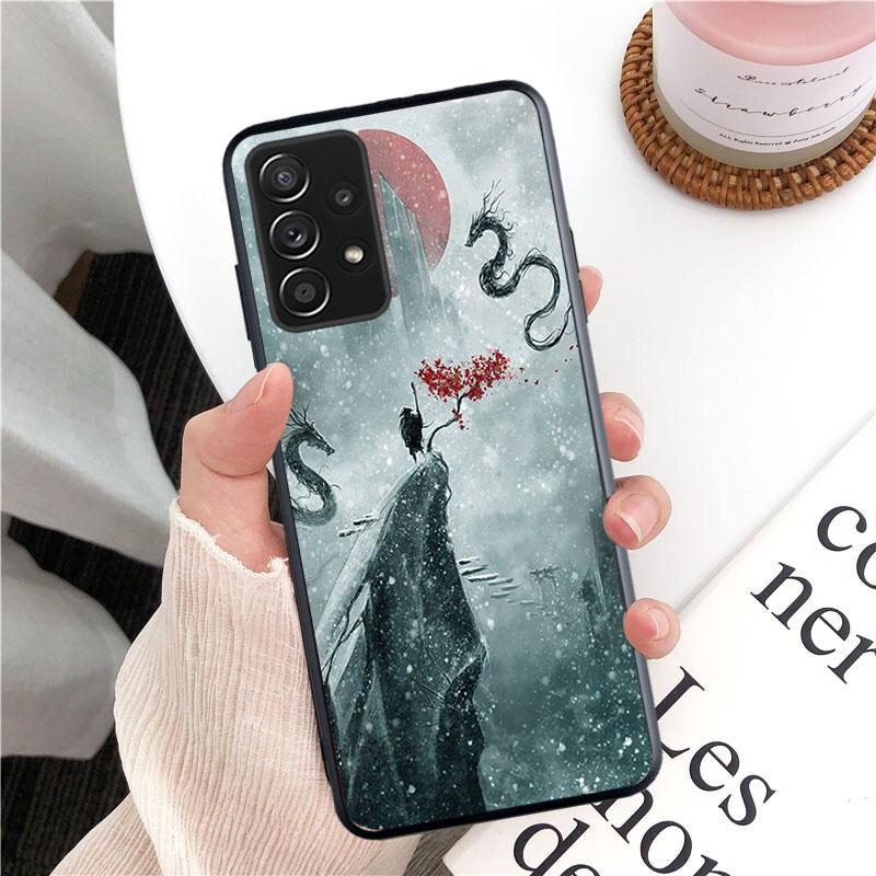 Japanese Samurai Phone Case for Samsung Galaxy A13 A22 A12 A32 A71 A11 A21S A33 A52 A72 A51 A50 A70 A31 M31 Funda Coque Case
