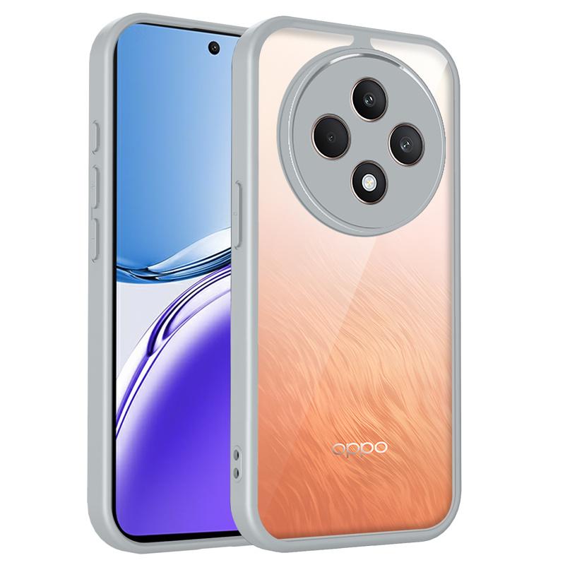 Oppo Reno12 F 5G CPH2637 Pouzdro Nárazuvzdorný Silikonový TPU Nárazník Průhledná Zadní Strana Tvrdý Kryt Matné Pouzdro na Telefon pro Oppo Reno 12F 4G CPH2687
