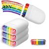 Washable Face Paint Stick 3/6 Colors Stick, Rainbow Painting Crayons for Kids & Football Adults, Body Sports Game Day, Parties Adults