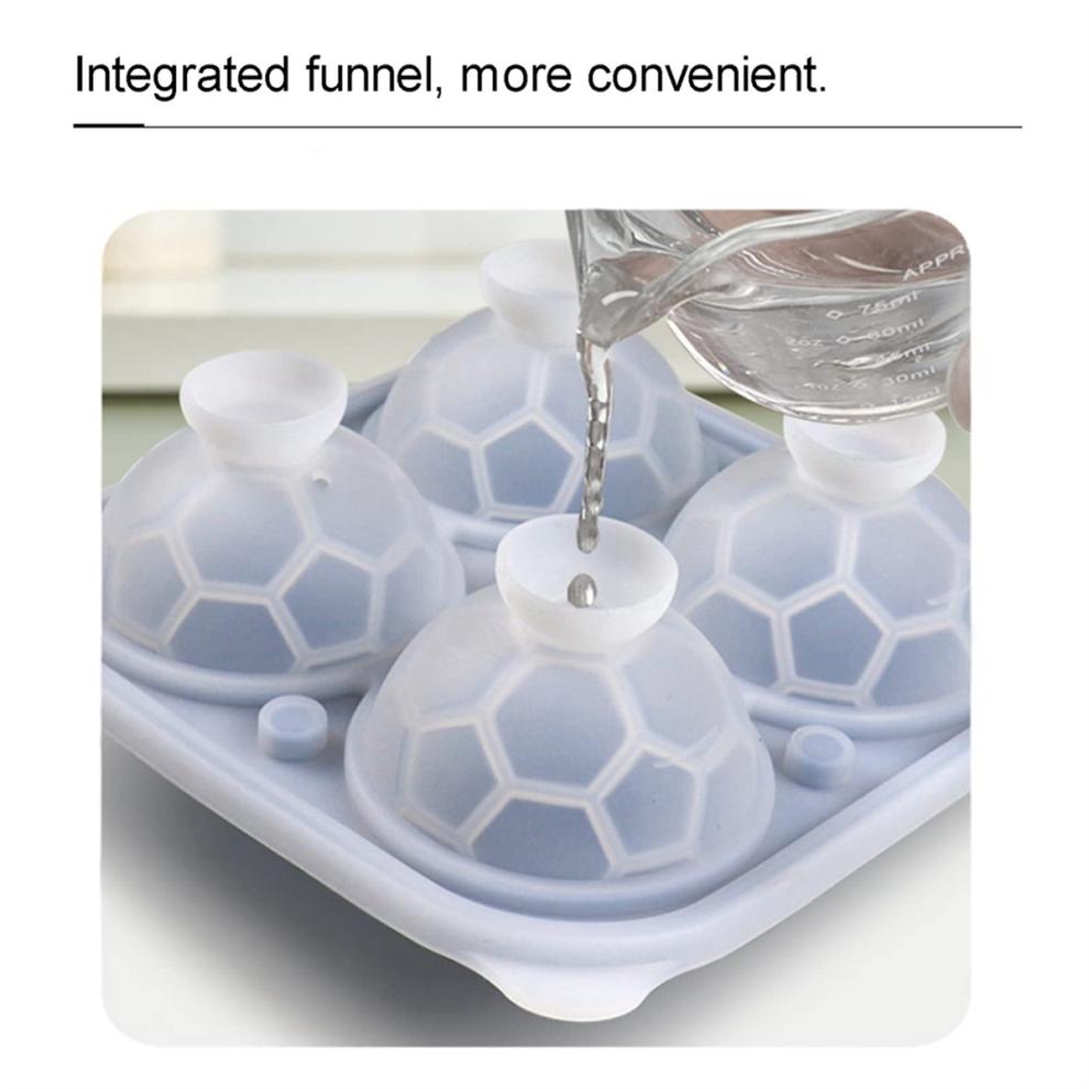 Silicone Rugby Ice Tray Shape Whisky Ball Maker Hockey Mold