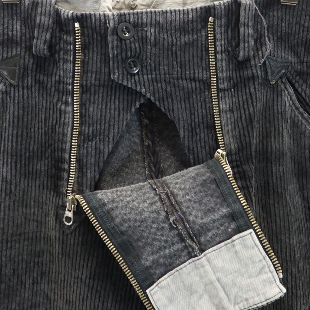 EURO WORK Logger Corduroy Logger Pants Charcoal Gray Work Men's Used