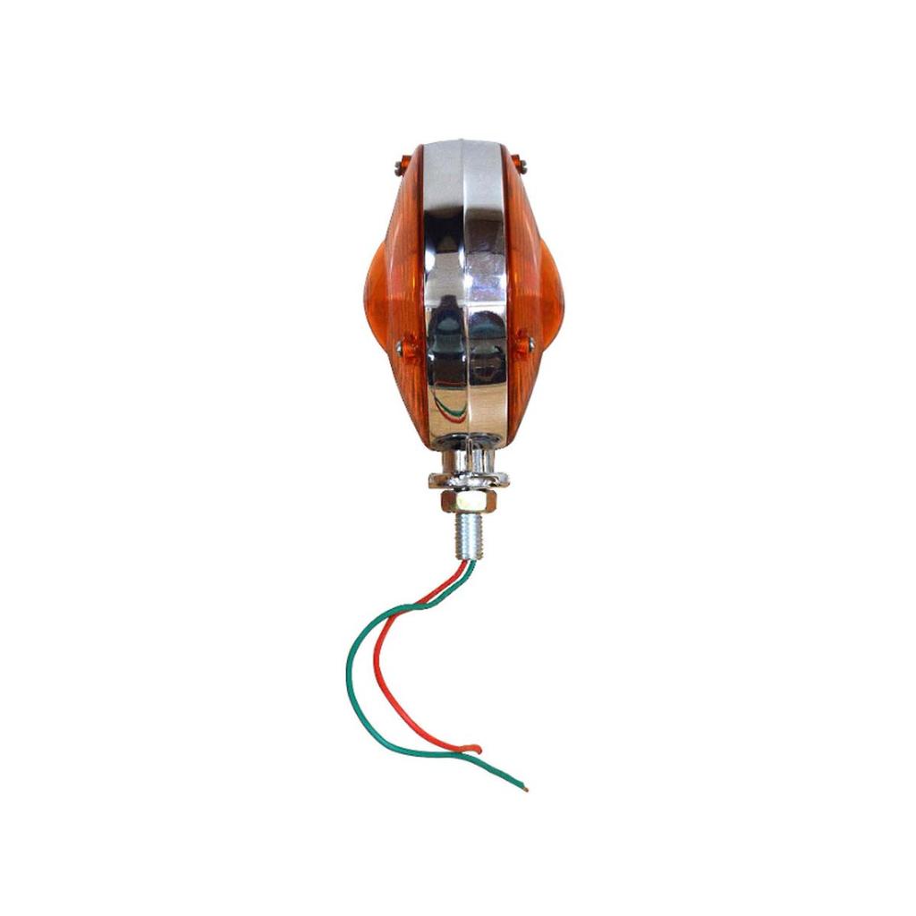 2Pcs 24V Bulbs 4" Round Double Face  Pedestal Lights, Dual Face Truck Trailer Lights RV Fender Stop Turn Tail and Parking Light