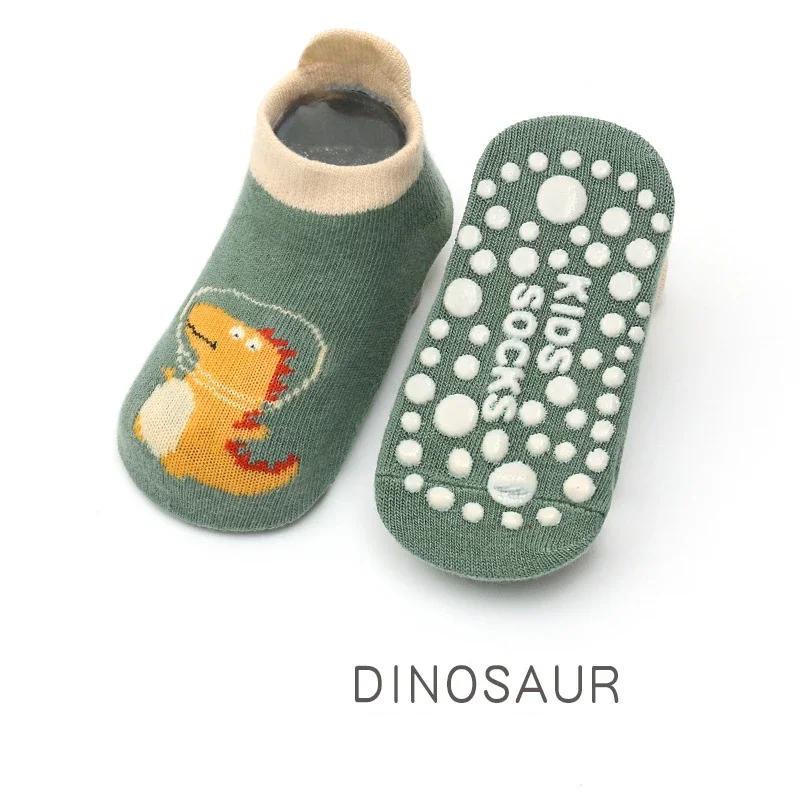 Neue Baby Baumwollsocken Niedliches Cartoon Tiermuster Bequem Atmungsaktiv Baby Rutschfest Kinder Bodensocken