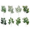 Decorative Artificial Green Plant Willow Leaves Eucalyptus Leaves Fake Eucalyptus Leaf Faux Fake Tree Branch Flower Arrangements